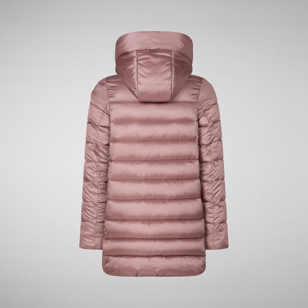 Save The Duck PIUMINO ANIMAL FREE CON CAPPUCCIO BAMBINA ORIANA ROSA CIPRIA