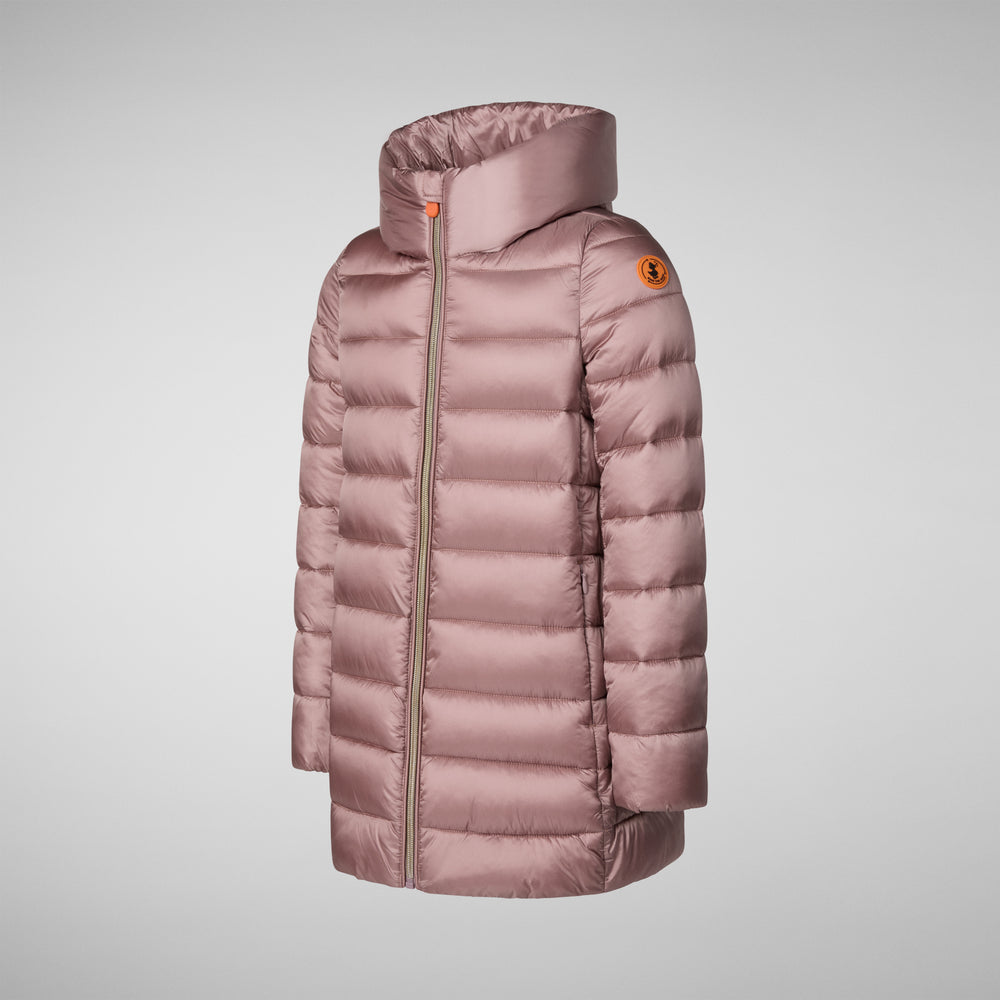 Save The Duck PIUMINO ANIMAL FREE CON CAPPUCCIO BAMBINA ORIANA ROSA CIPRIA