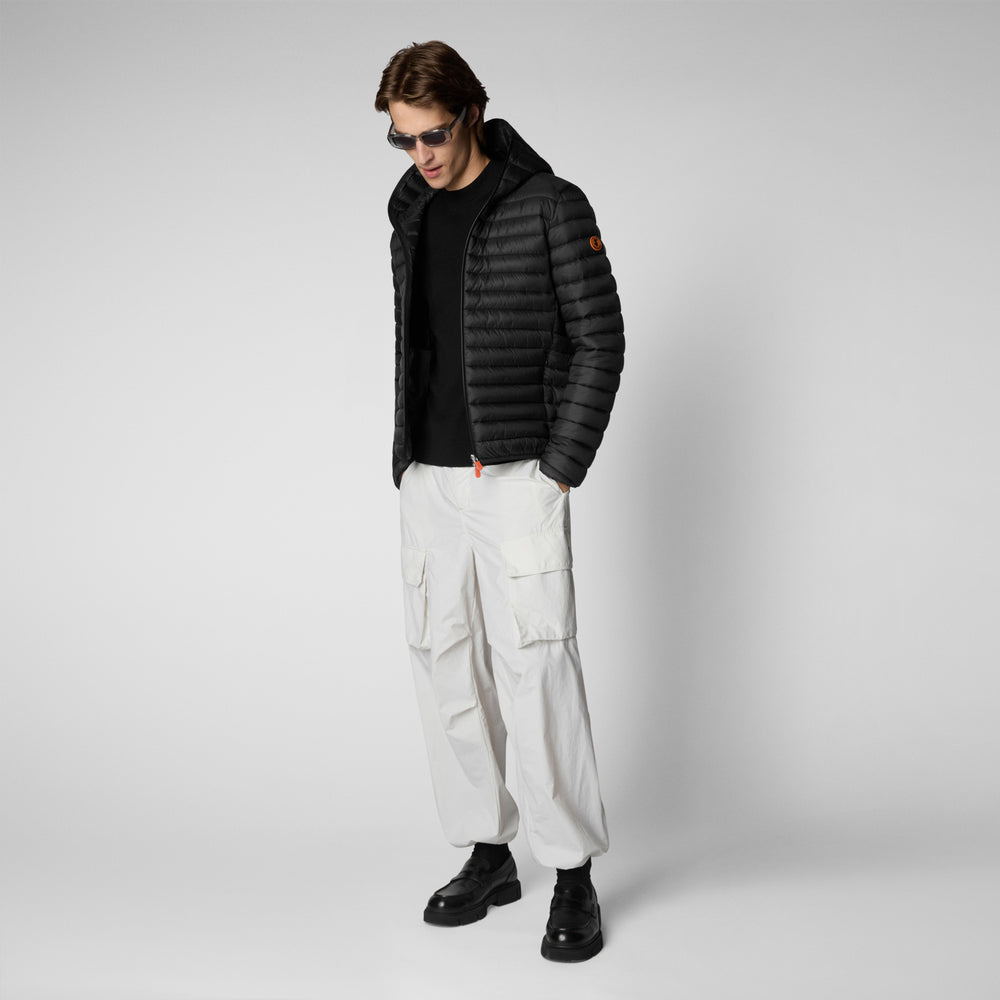 Save The Duck Piumino Animal Free Con Cappuccio Uomo Donald Nero