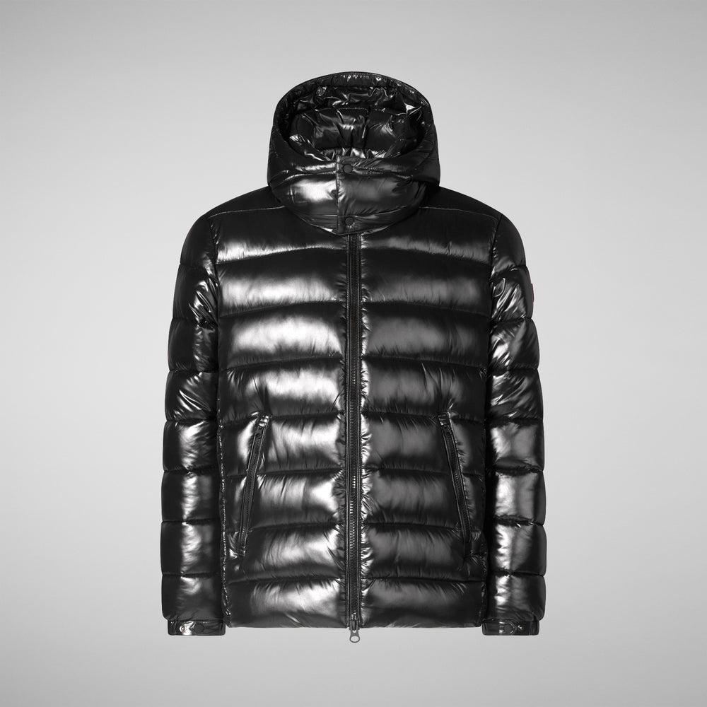 Save The Duck PIUMINO ANIMAL FREE CON CAPPUCCIO UOMO FLORIAN NERO