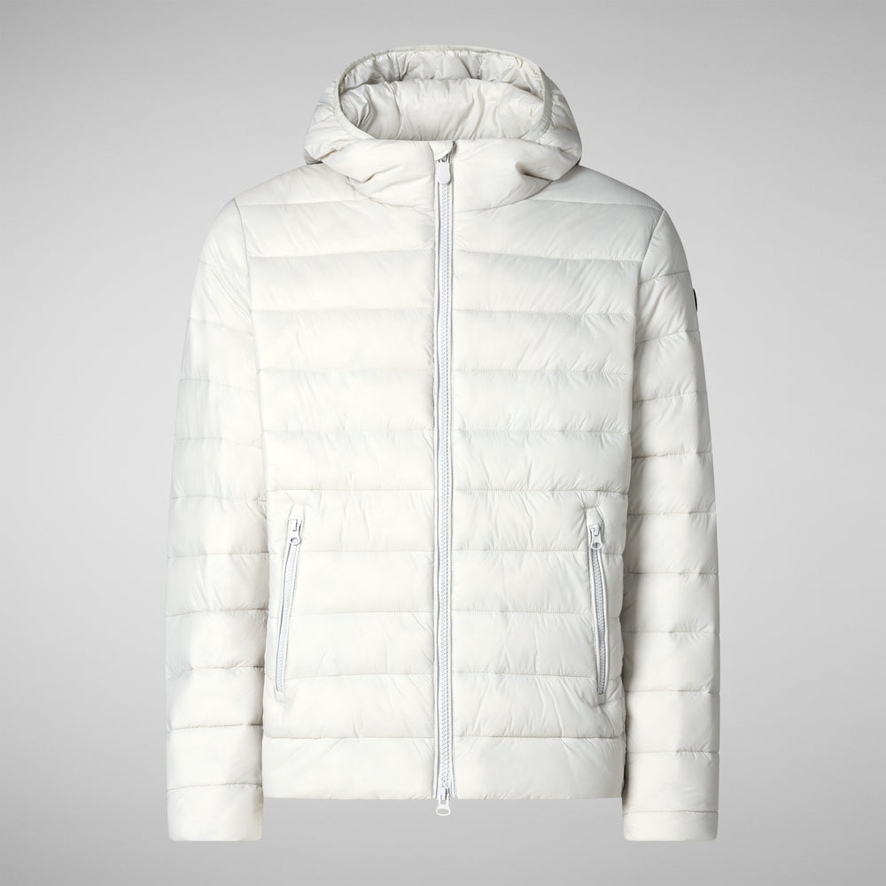 Save The Duck PIUMINO ANIMAL FREE CON CAPPUCCIO UOMO HECTOR GRIGIO NEBBIA