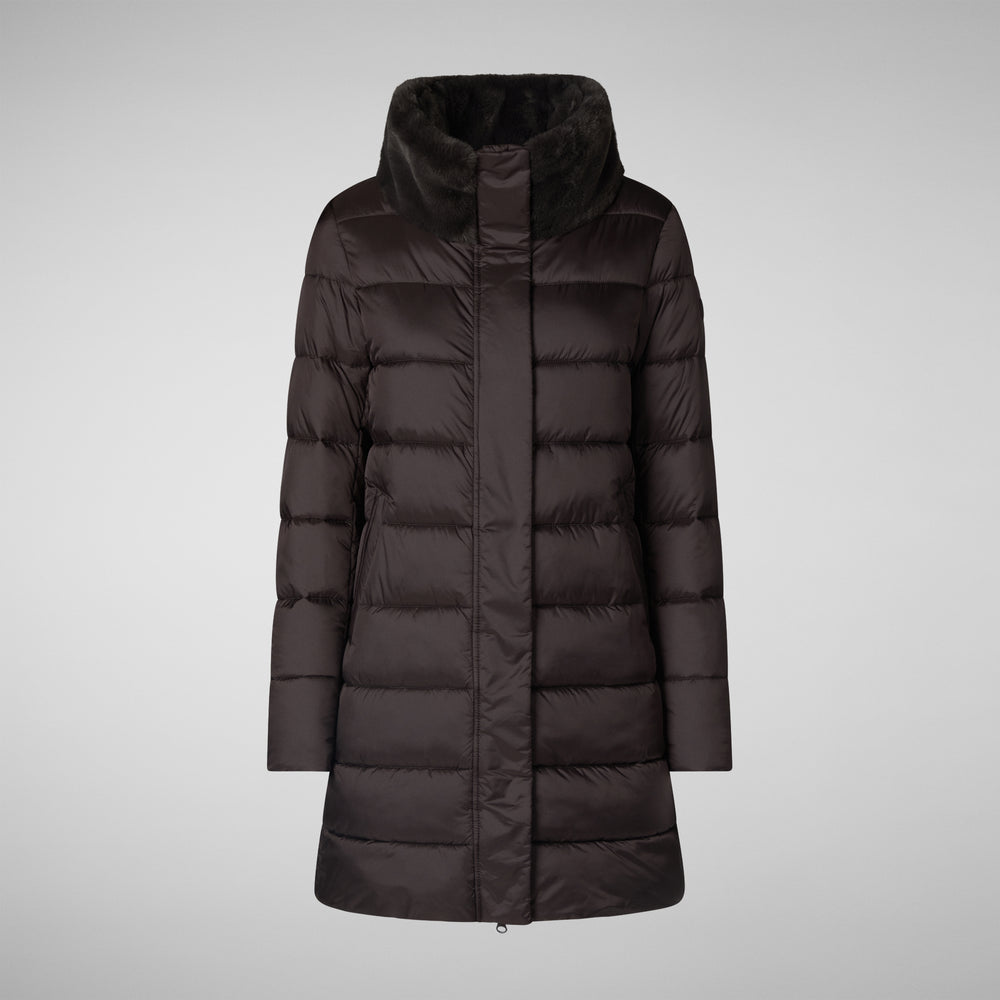 Save The Duck PIUMINO ANIMAL FREE DALEA MARRONE NERO