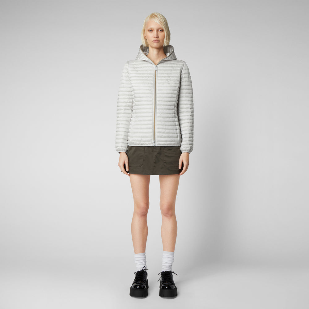 Save the duck Piumino animal-free donna Alexa Grigio nebbia