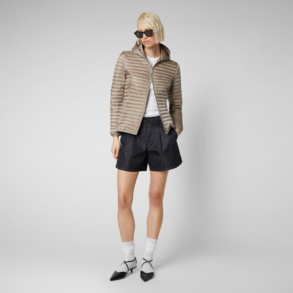 Save The Duck Piumino Animal Free Donna Alexa Grigio Perla