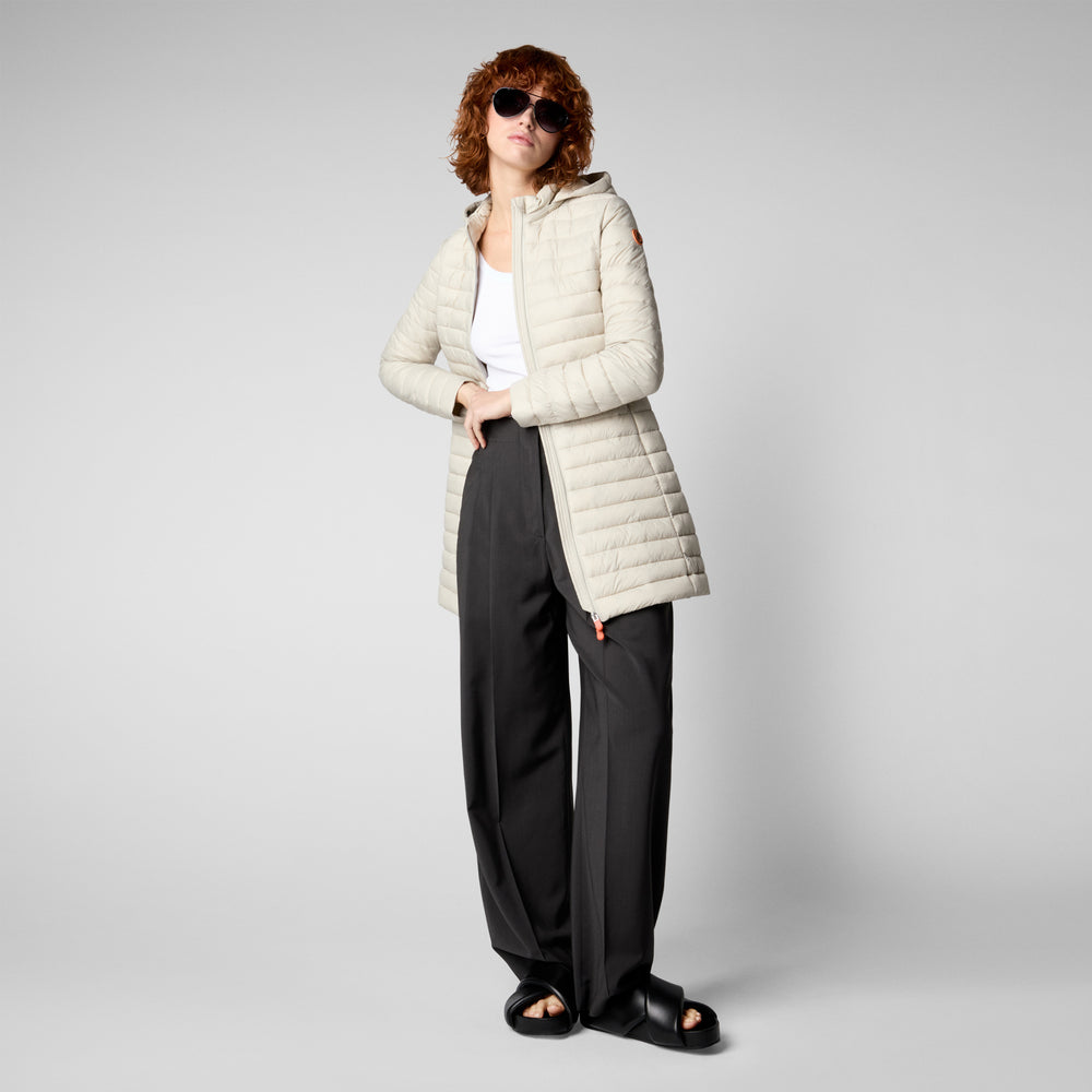 Save The Duck Piumino Animal Free Donna Bryanna Beige Chiaro