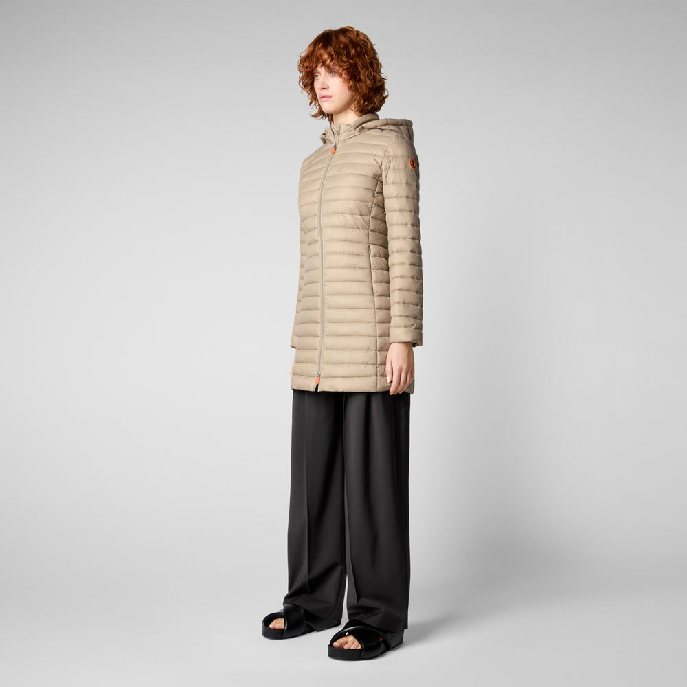 Save The Duck Piumino Animal Free Donna Bryanna Beige Duna