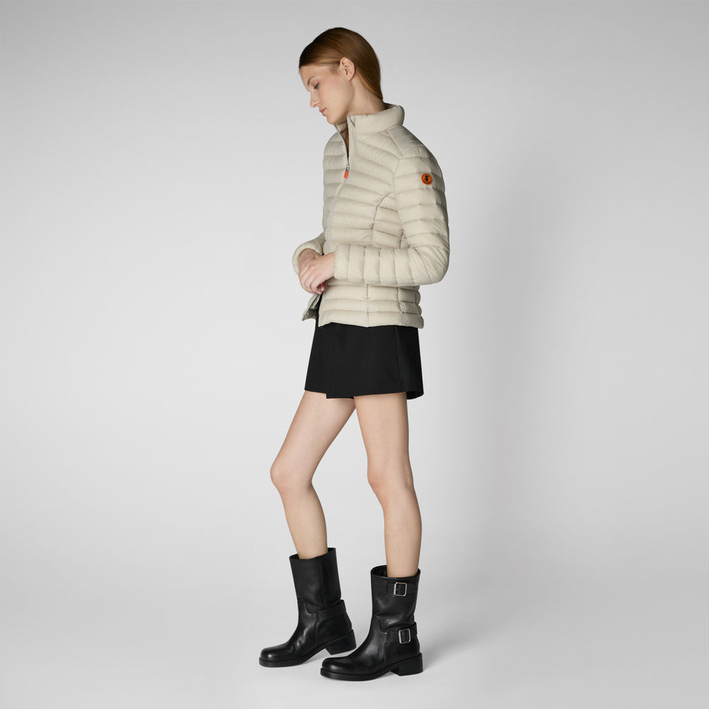 Save The Duck Piumino Animal Free Donna Carly Beige Chiaro