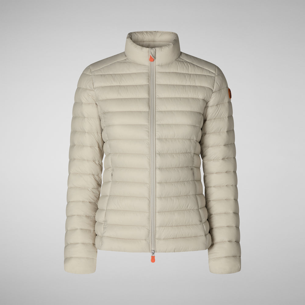 Save The Duck Piumino Animal Free Donna Carly Beige Chiaro