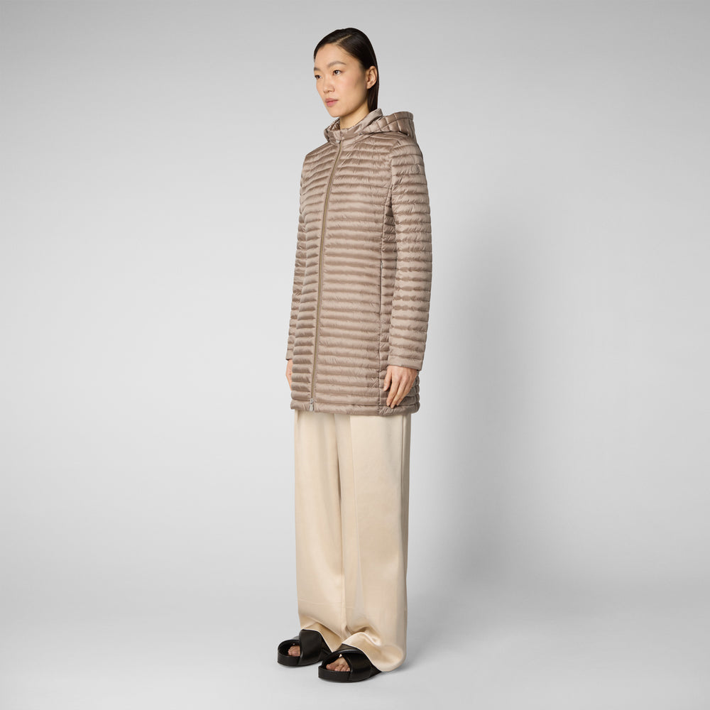 Save The Duck Piumino Animal Free Donna Megs Grigio Perla