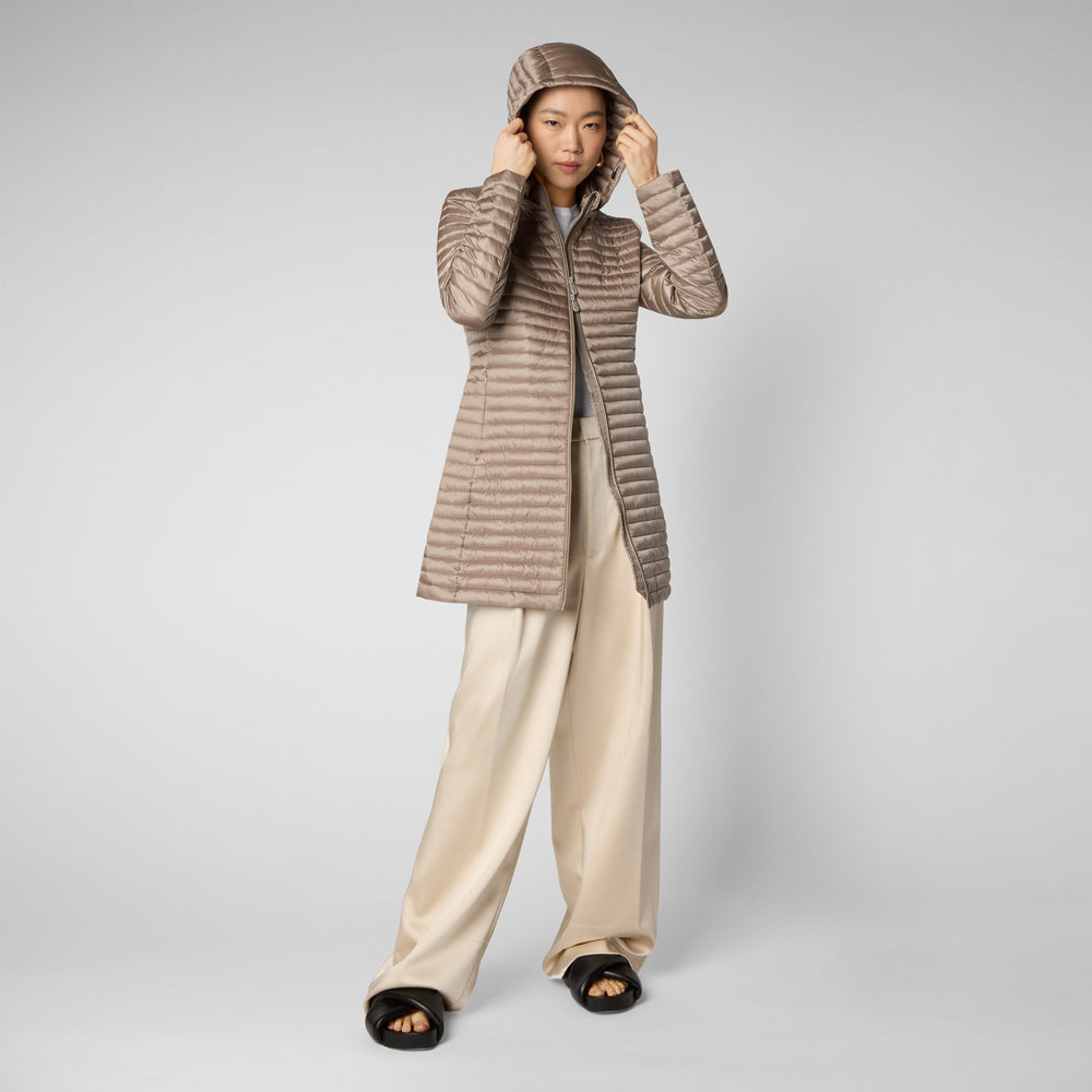 Save The Duck Piumino Animal Free Donna Megs Grigio Perla