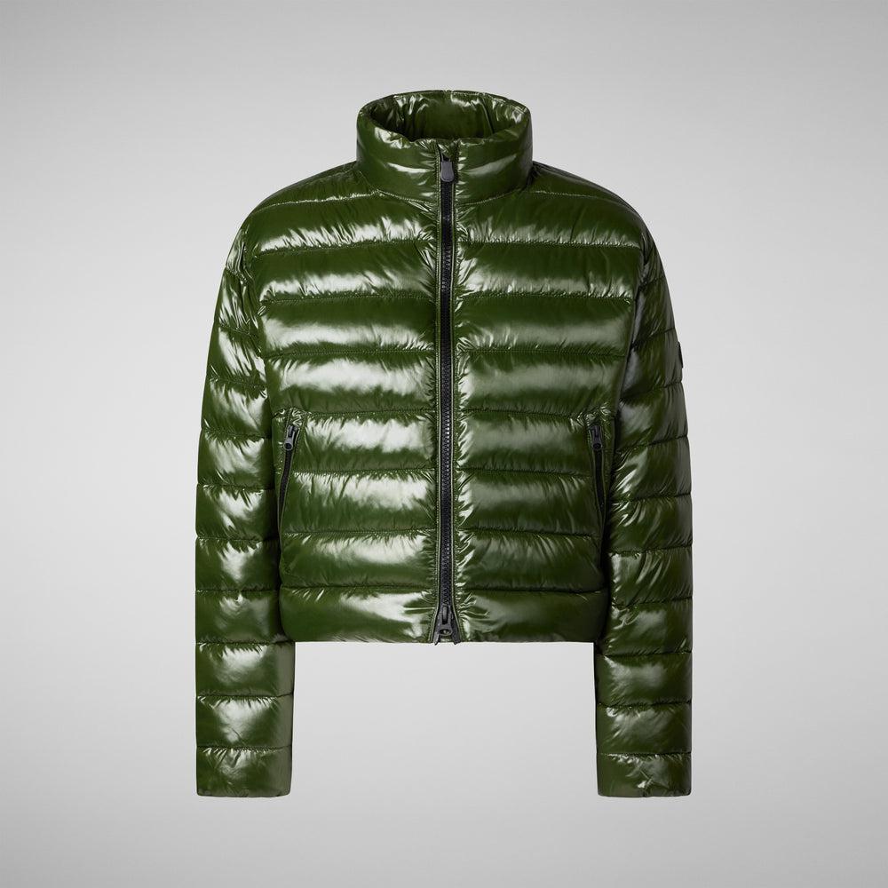 Save The Duck PIUMINO ANIMAL FREE DONNA MYRA VERDE BOSCO