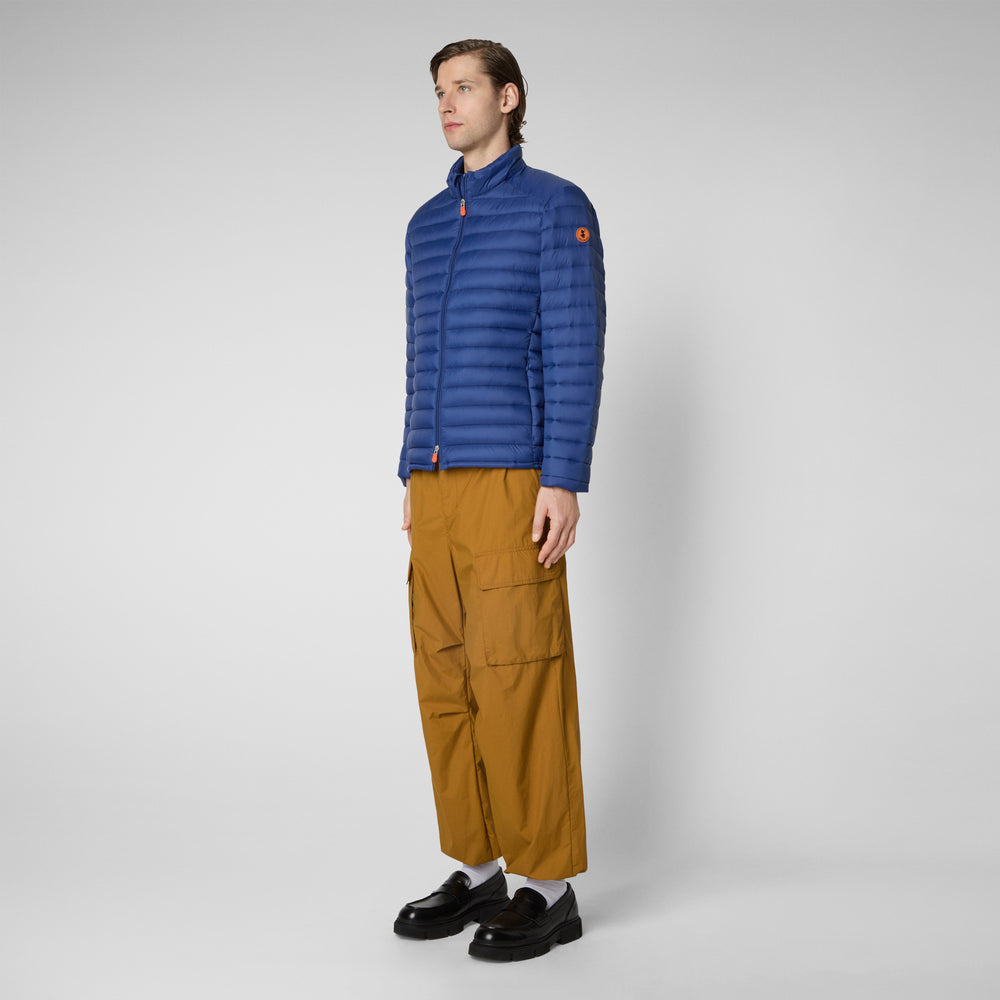 Save The Duck Piumino Animal Free Uomo Alexander Blu Elettrico