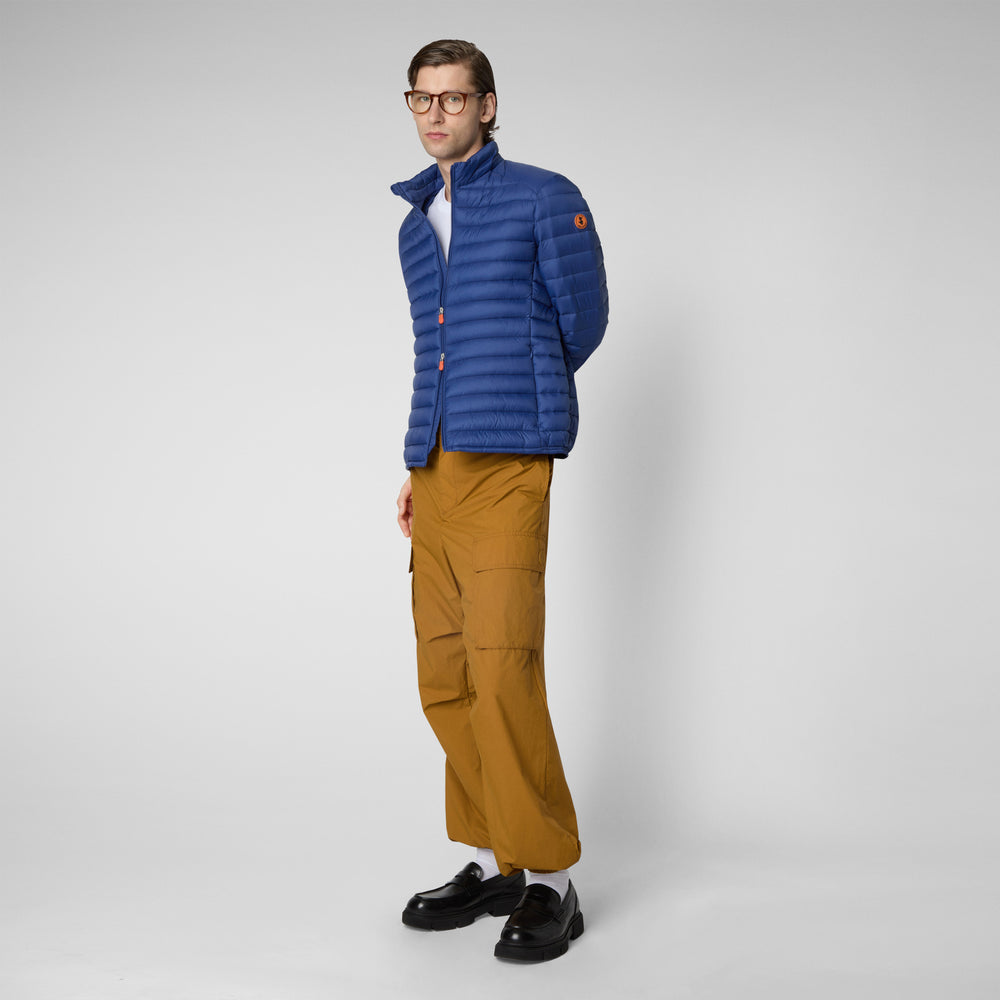 Save The Duck Piumino Animal Free Uomo Alexander Blu Elettrico