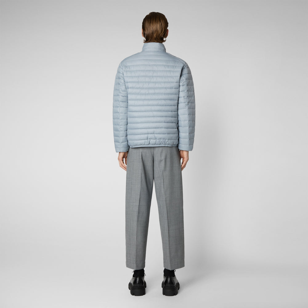 Save The Duck Piumino Animal Free Uomo Alexander Grigio Ardesia Chiaro