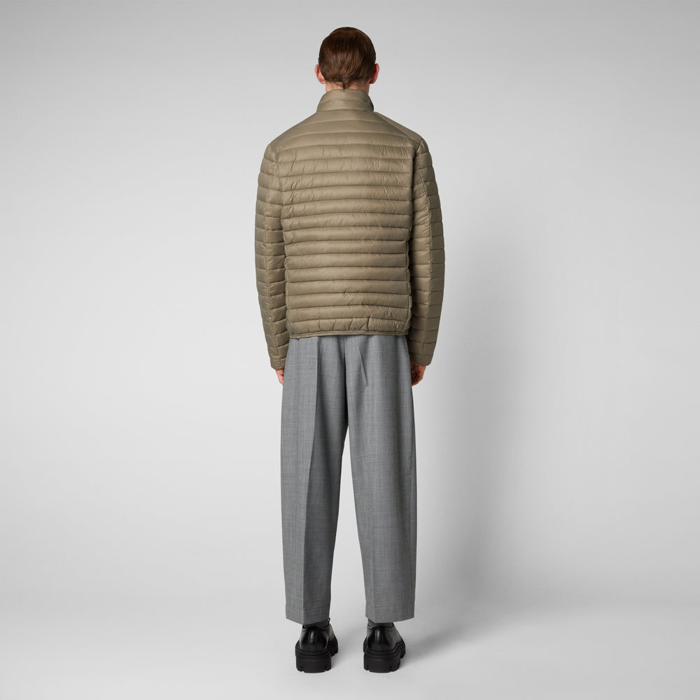 Save The Duck Piumino Animal Free Uomo Alexander Grigio Elefante