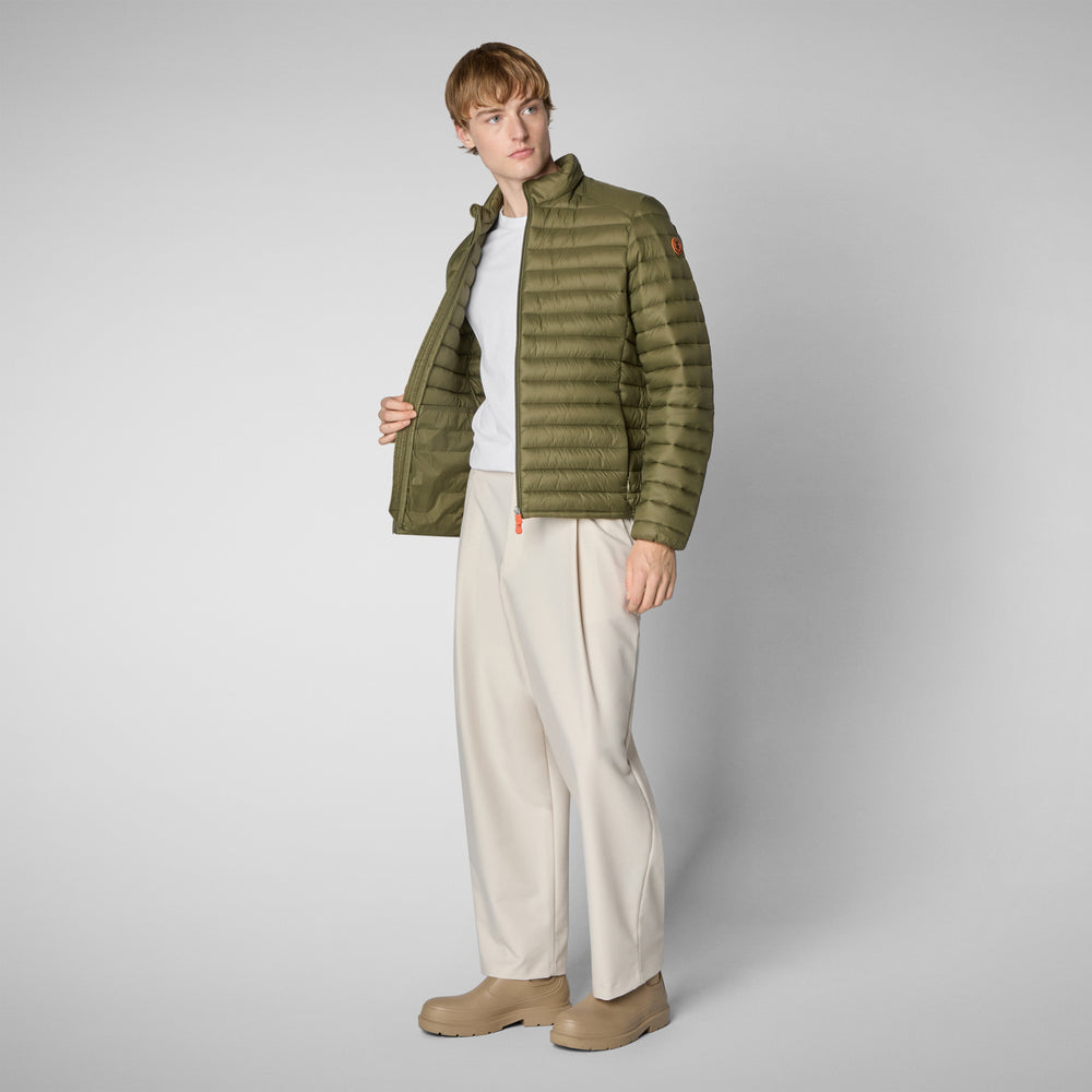 Save The Duck Piumino Animal Free Uomo Alexander Verde Oliva