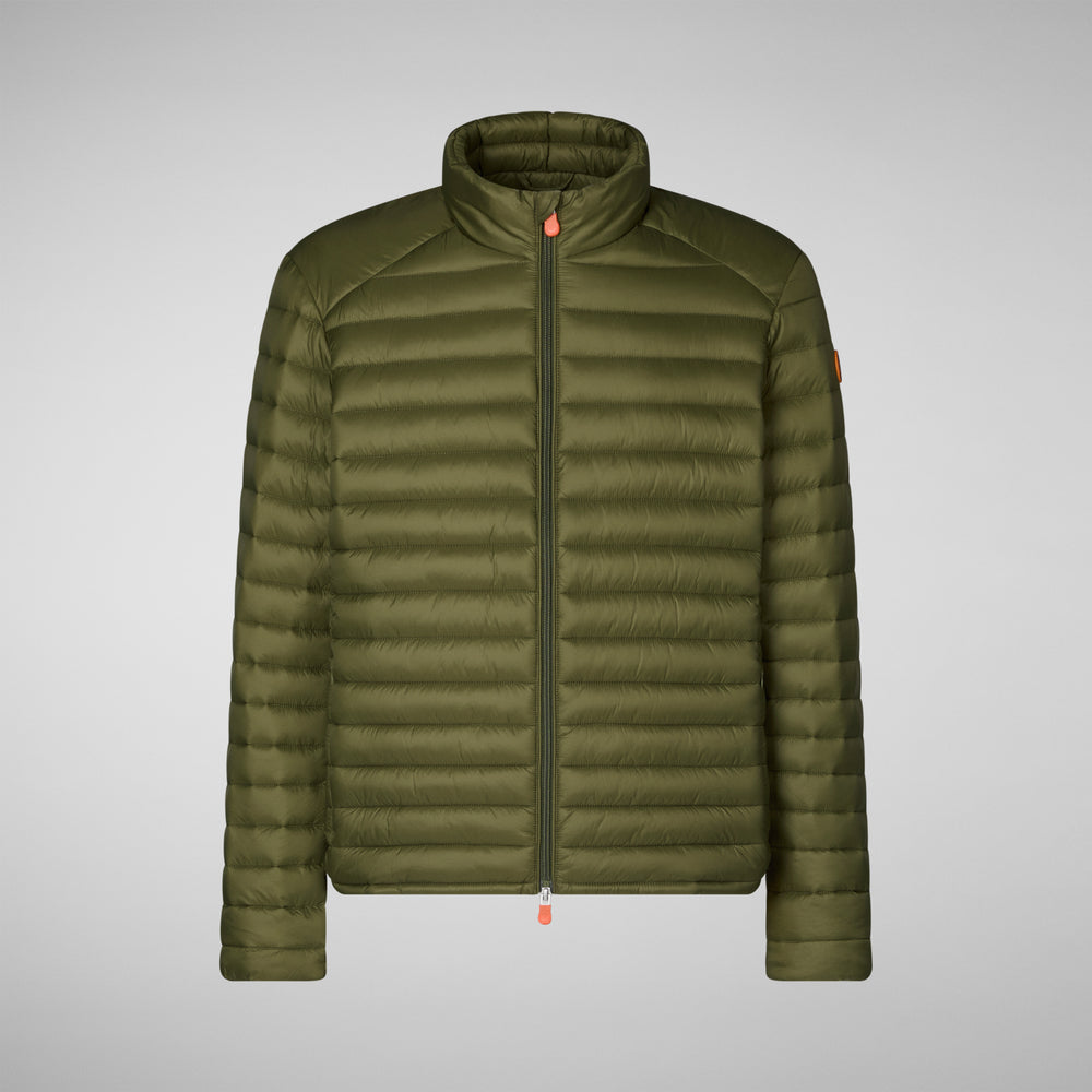 Save The Duck Piumino Animal Free Uomo Alexander Verde Oliva