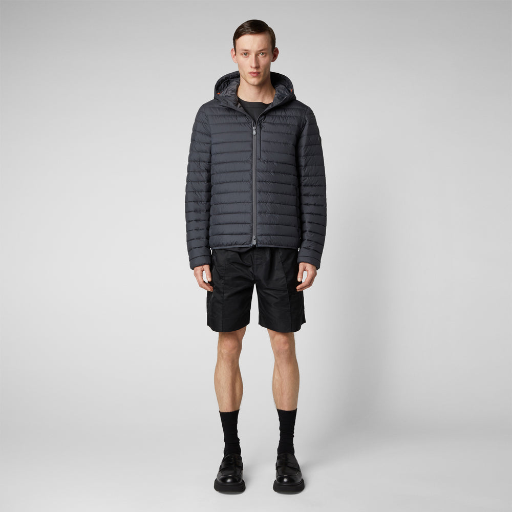 Save the duck Piumino animal free uomo Cael grigio tempesta