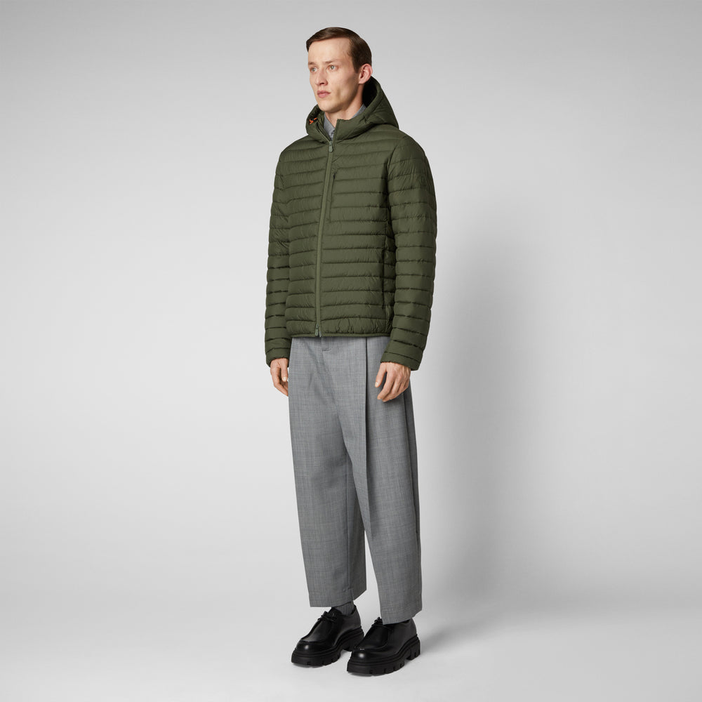 Save The Duck Piumino Animal Free Uomo Cael Verde Oliva