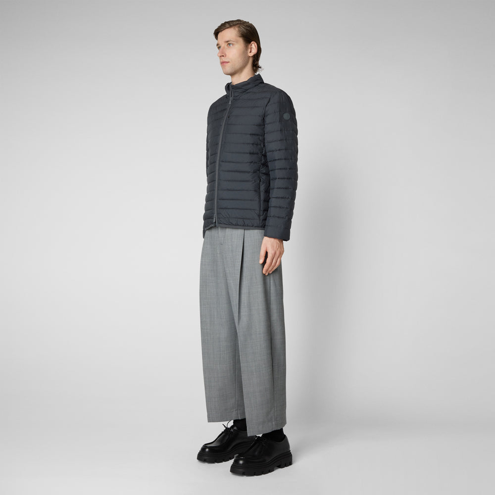 Save The Duck Piumino Animal Free Uomo Cole Grigio Tempesta