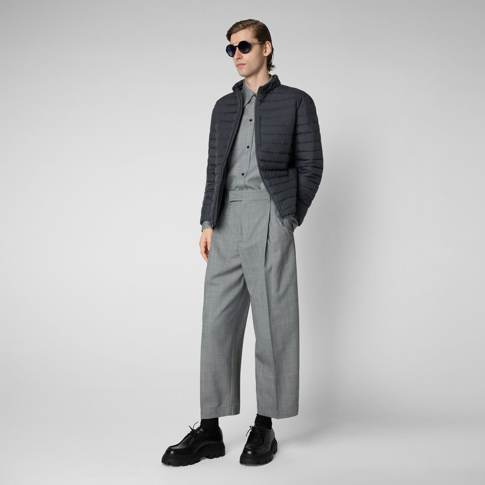 Save The Duck Piumino Animal Free Uomo Cole Grigio Tempesta