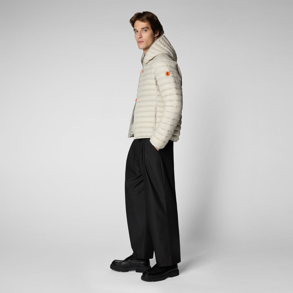 Save The Duck Piumino Animal Free Uomo Donald Beige Chiaro