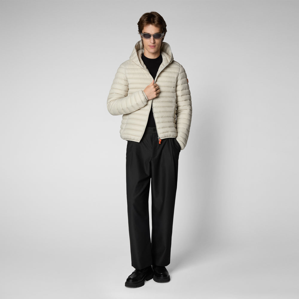 Save The Duck Piumino Animal Free Uomo Donald Beige Chiaro