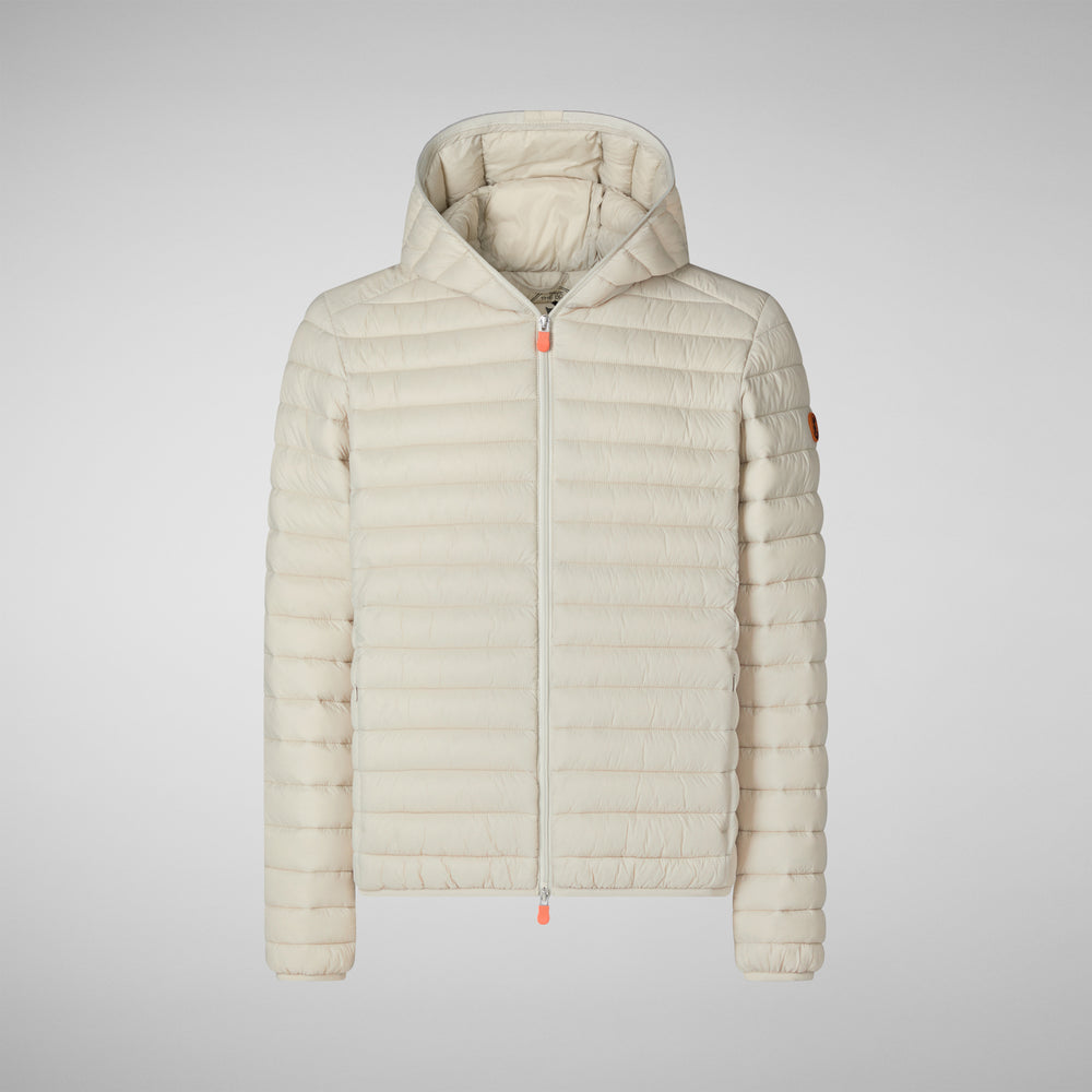 Save The Duck Piumino Animal Free Uomo Donald Beige Chiaro