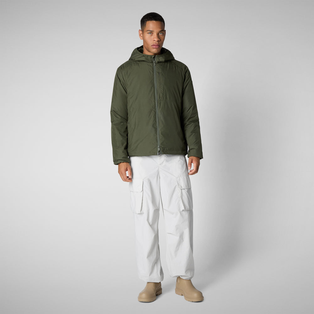 Save the duck PIUMINO ANIMAL FREE UOMO WILBUR DUSTY OLIVE