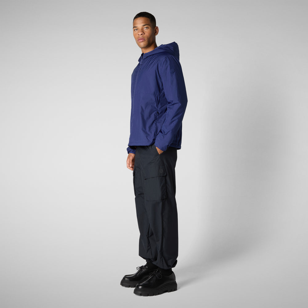 Save The Duck PIUMINO ANIMAL FREE UOMO WILBUR ECLIPSE BLU