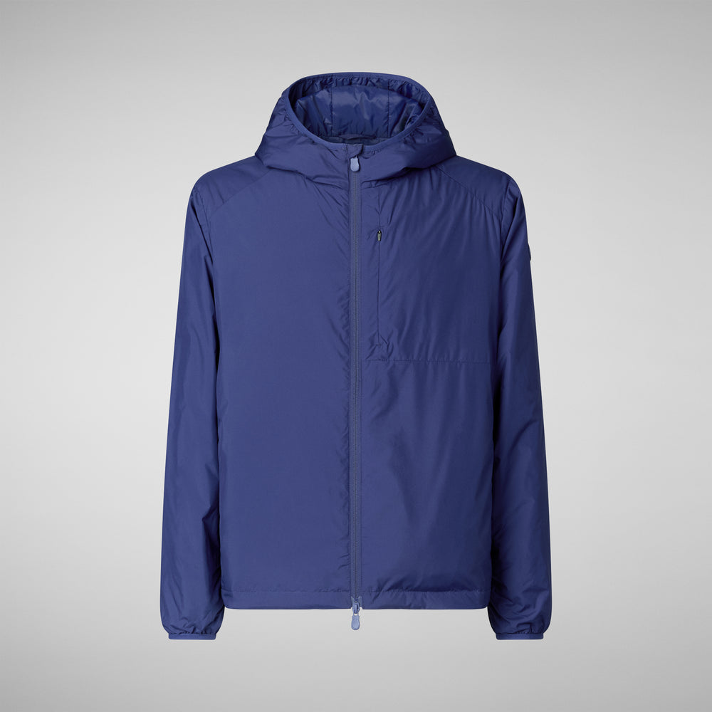 Save The Duck PIUMINO ANIMAL FREE UOMO WILBUR ECLIPSE BLU