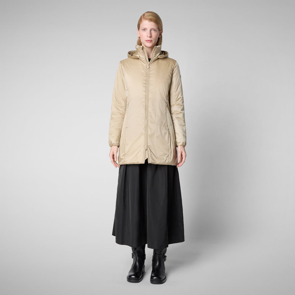 Save the duck CAPPOTTO CON CAPPUCCIO RHIA BEIGE