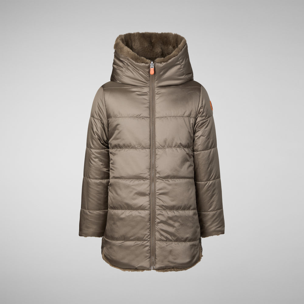 Save The Duck GIACCA BAMBINA FLORA GRIGIO FANGO