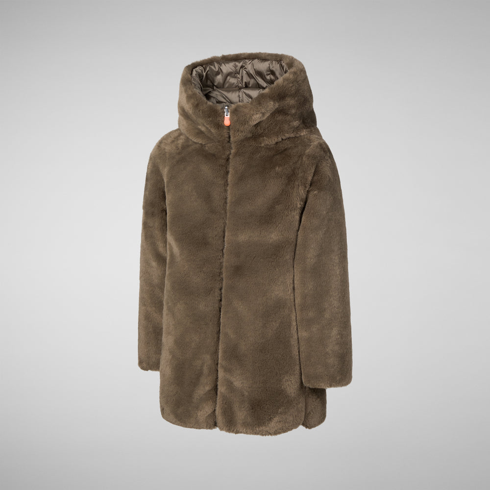 Save The Duck GIACCA BAMBINA FLORA GRIGIO FANGO