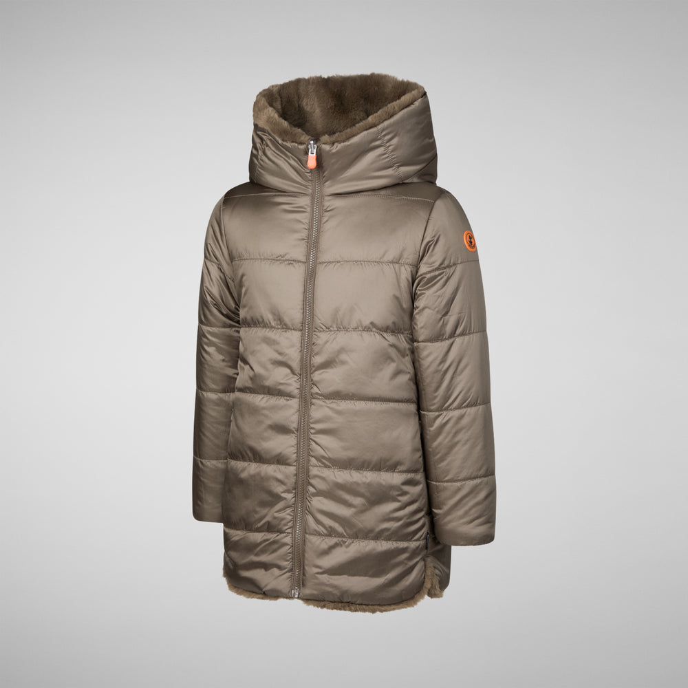 Save The Duck GIACCA BAMBINA FLORA GRIGIO FANGO