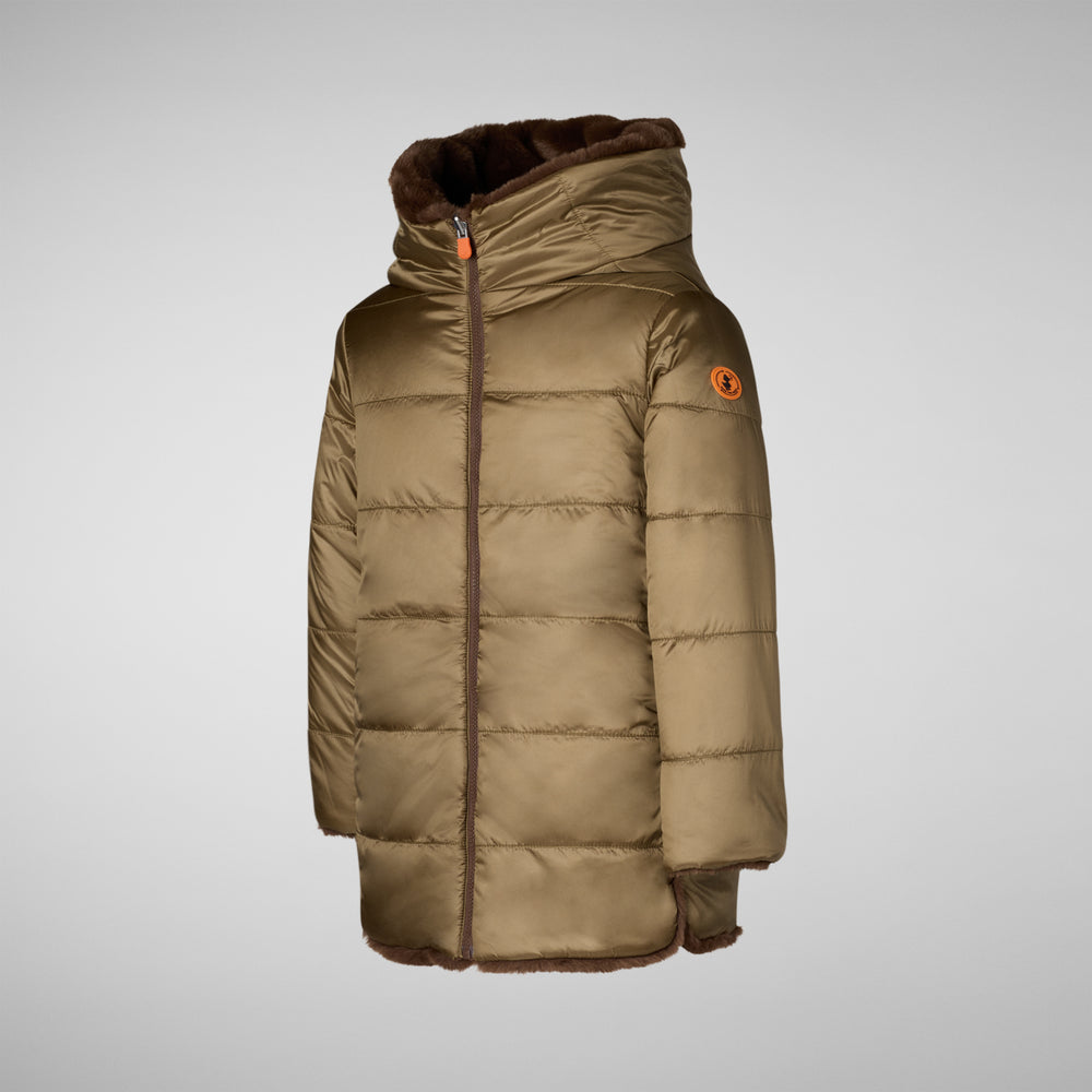 Save The Duck Giacca BAMBINA FLORA MARRONE