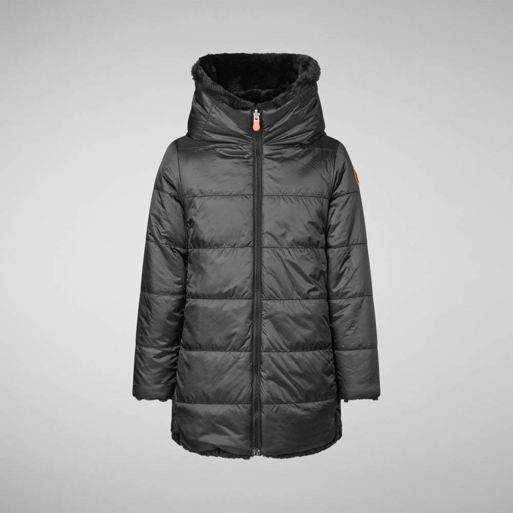 Save The Duck GIACCA BAMBINA FLORA NERO