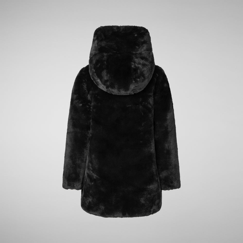 Save The Duck GIACCA BAMBINA FLORA NERO