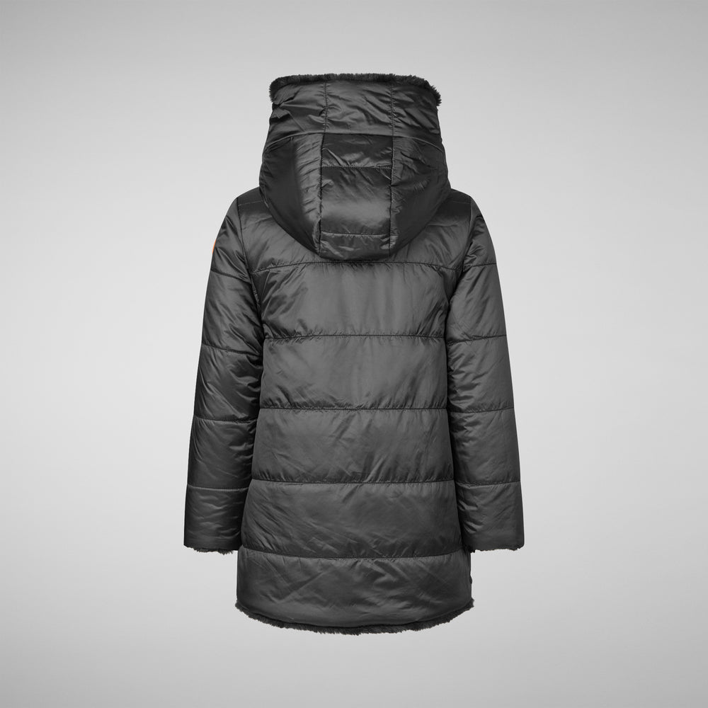 Save The Duck GIACCA BAMBINA FLORA NERO