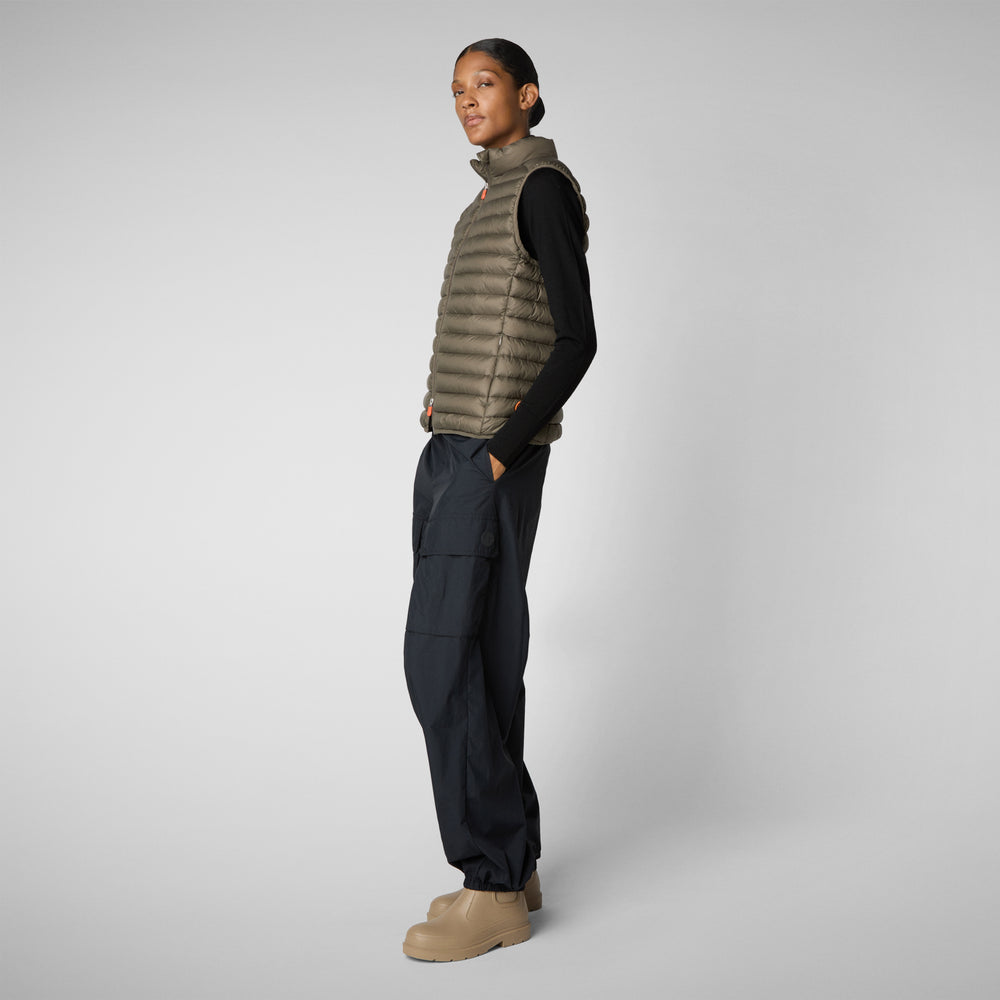 Save The Duck GILET DONNA CHARLOTTE GRIGIO FANGO