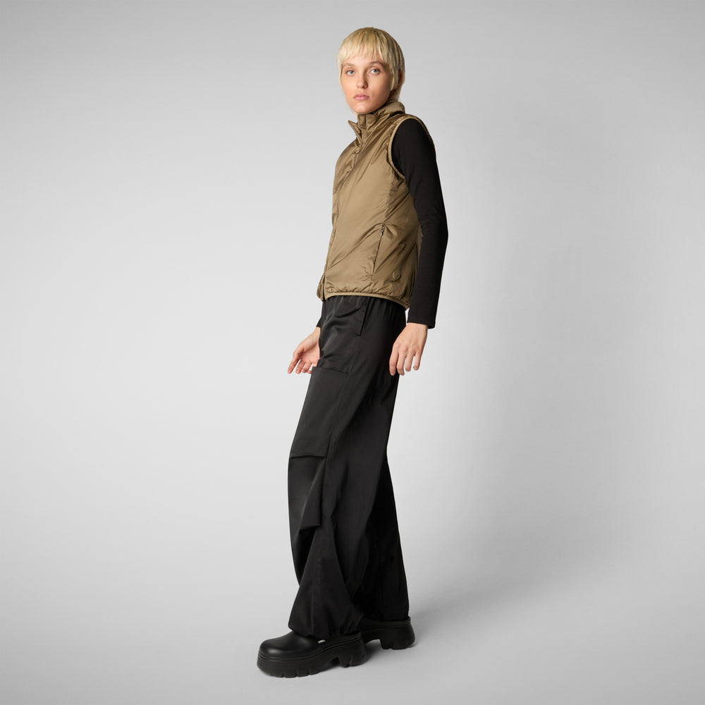 Save The Duck GILET DONNA EUDY VERDE MUSCHIO