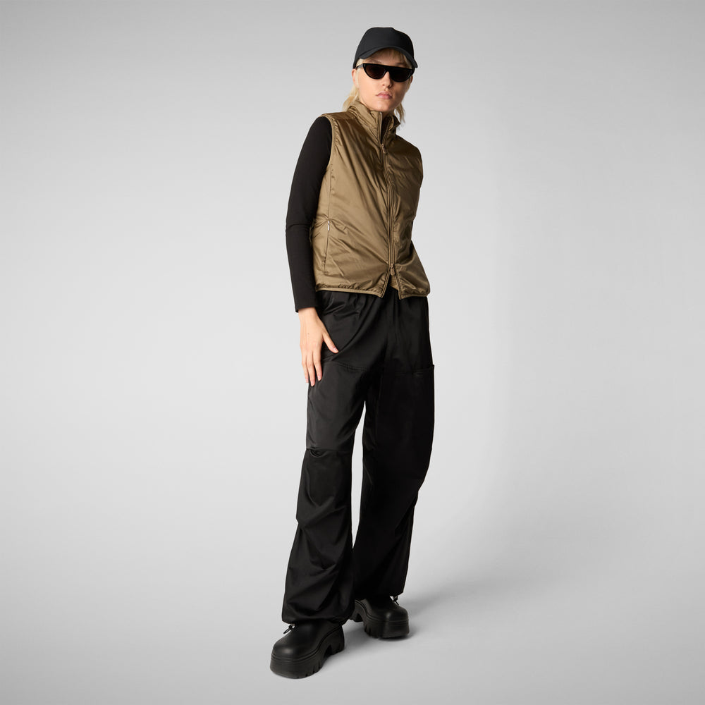 Save The Duck GILET DONNA EUDY VERDE MUSCHIO