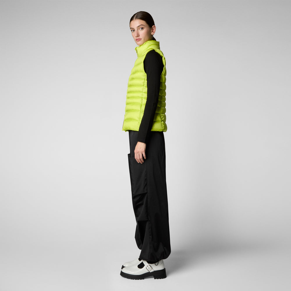 Save The Duck GILET DONNA LYNN VERDE LIME