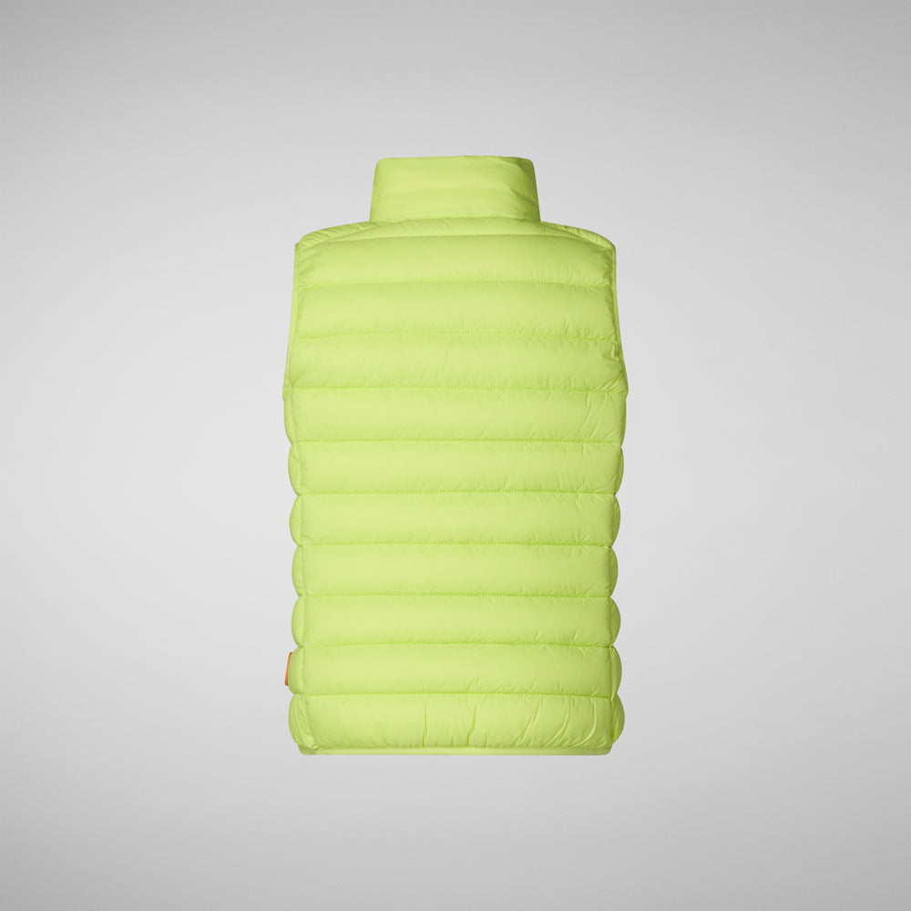Save The Duck GILET UNISEX BAMBINO ANDY VERDE LIME