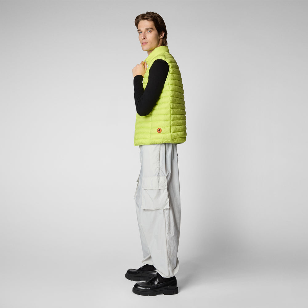 Save The Duck GILET UOMO ADAM IN LICHEN GREEN