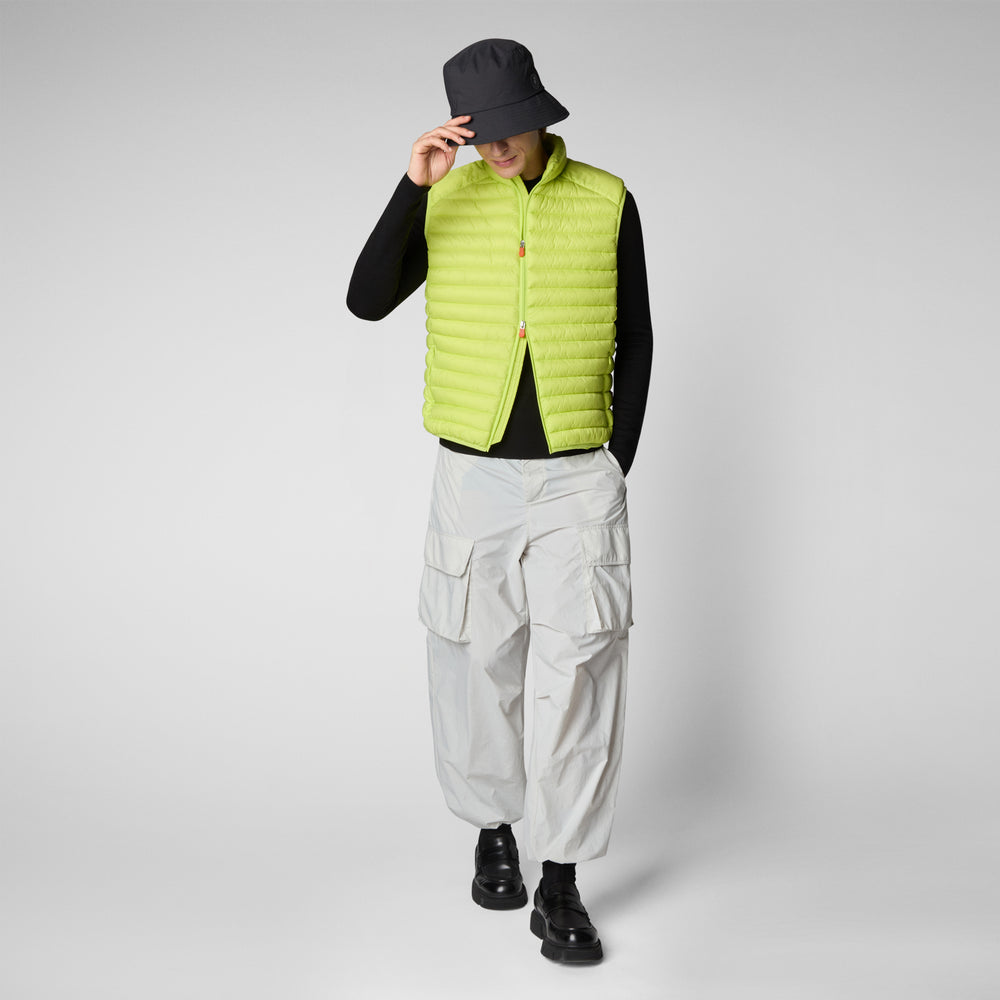 Save The Duck GILET UOMO ADAM IN LICHEN GREEN