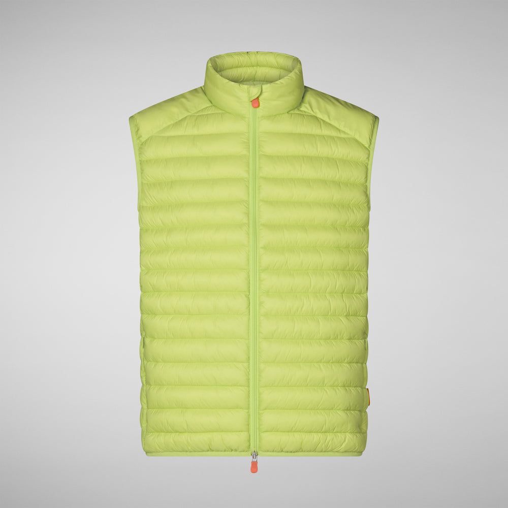Save The Duck GILET UOMO ADAM IN LICHEN GREEN