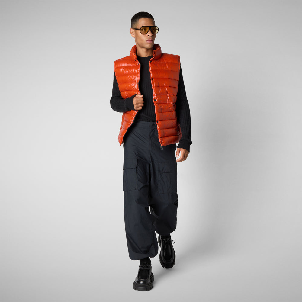 Save The Duck GILET UOMO GRIFFIN ARANCIONE