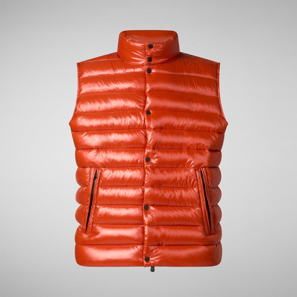 Save The Duck GILET UOMO GRIFFIN ARANCIONE