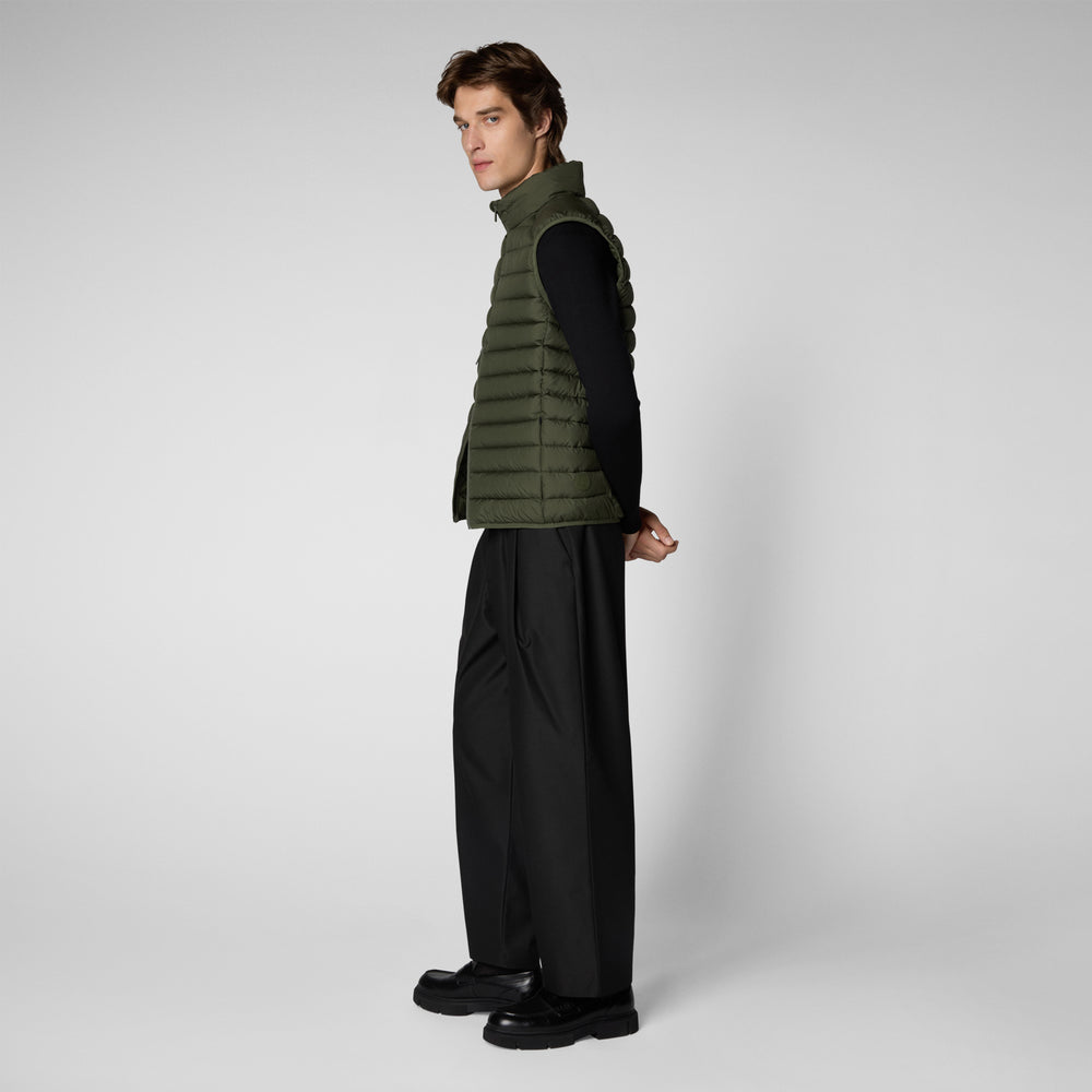 Save The Duck GILET UOMO RHUS DUSTY OLIVE